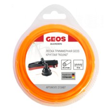 Леска триммерная GEOS круглая Penta 2.4мм, 15м